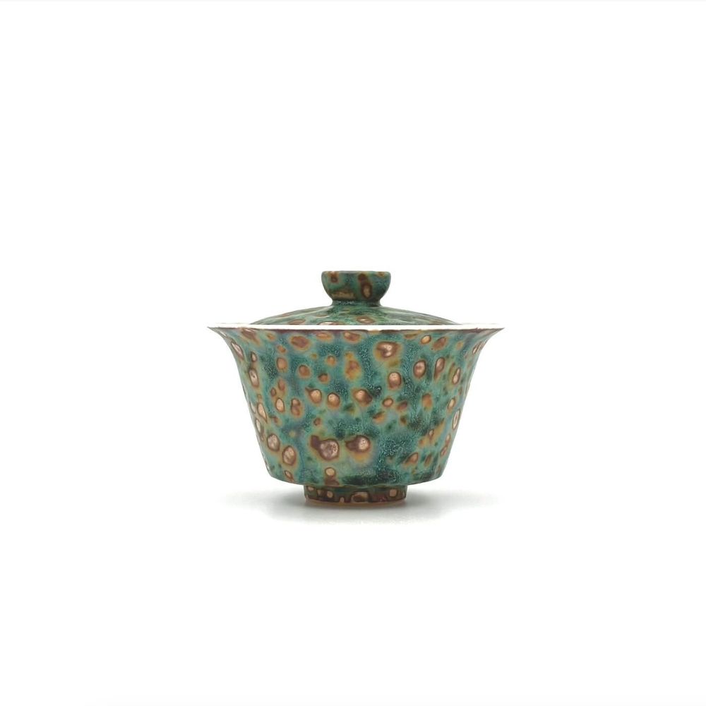 Accessoires thé et café - Ustensiles à thé Gaiwan | Ton vert - GLAZARA