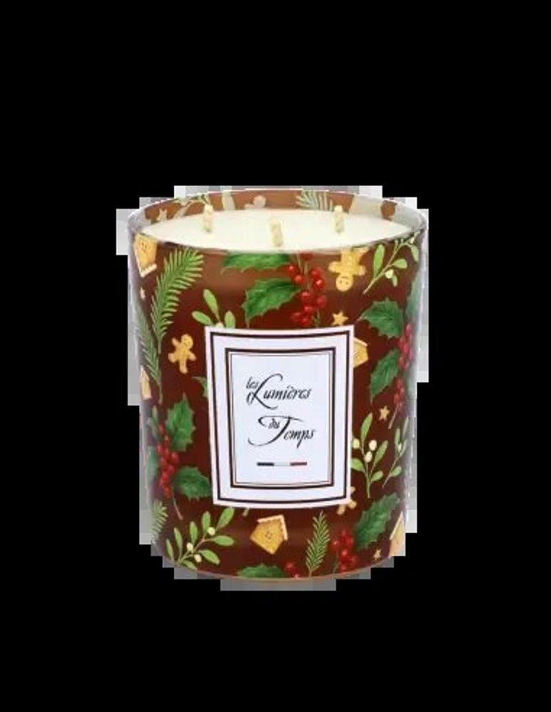 Bougies - Bougie Lumières d'Hiver 350 g Pain d'épices - LES LUMIERES DU TEMPS