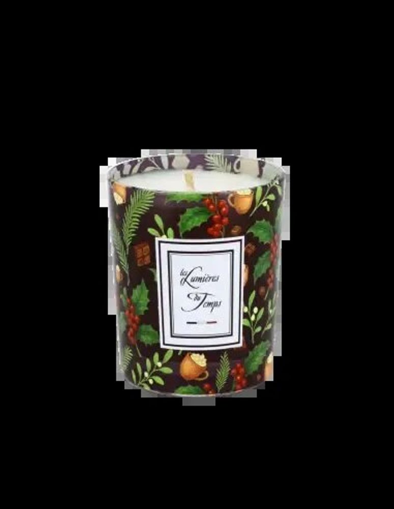 Bougies - Bougie Lumières d'Hiver 180 g Chocolat Chaud - LES LUMIERES DU TEMPS