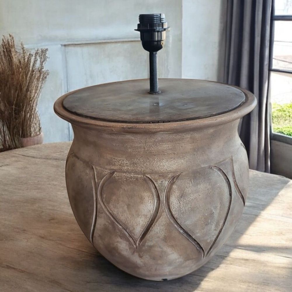 Table lamps - CureMe - Rustic Ceramic Table Lamp - ARTISAN BY MF