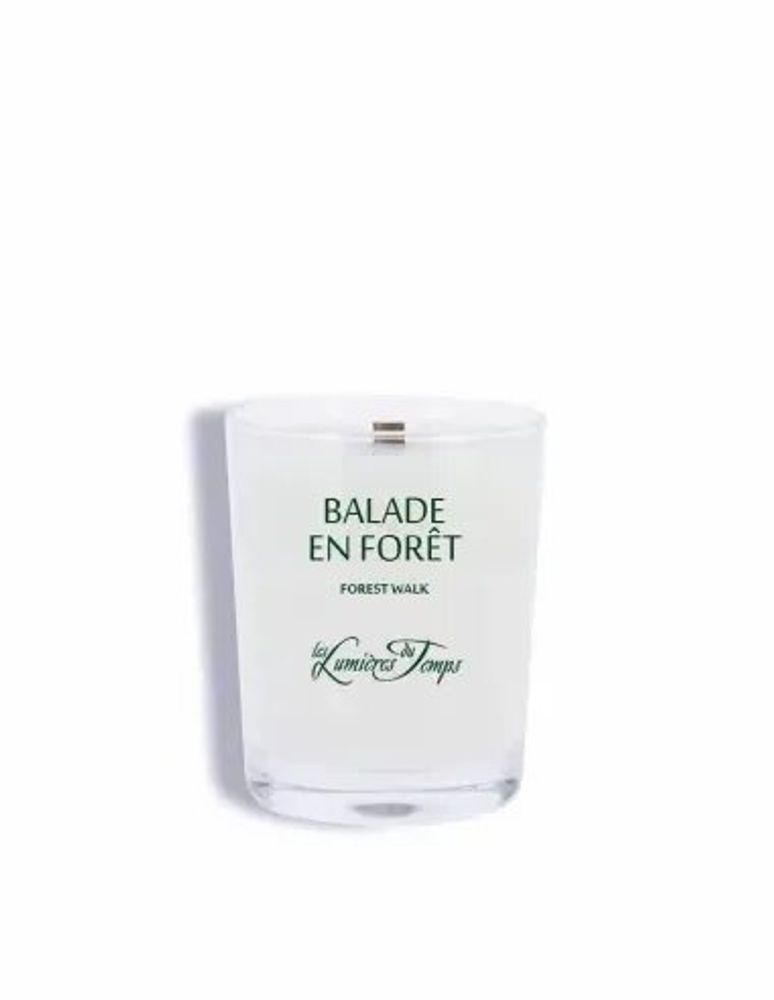 Candles - 180g Vegetable Candle Wooden Wick Walk in the Forest - LES LUMIERES DU TEMPS