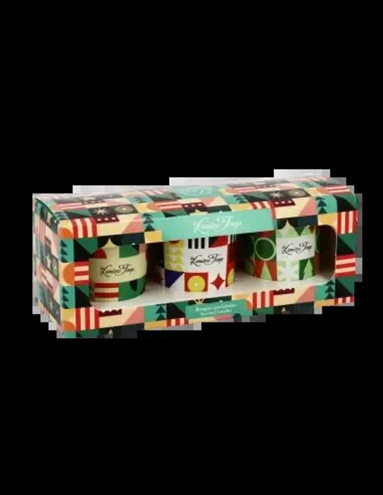 Candles - Chromatik Candle Set 3x90g Rain of Petals - Black Amber - Fireside Tea - LES LUMIERES DU TEMPS