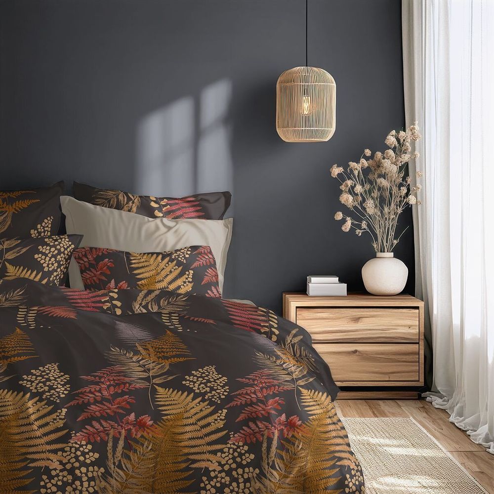 Linge de lit - Parure de lit simple « Dorado », satin de coton, 2 pièces - DILIOS