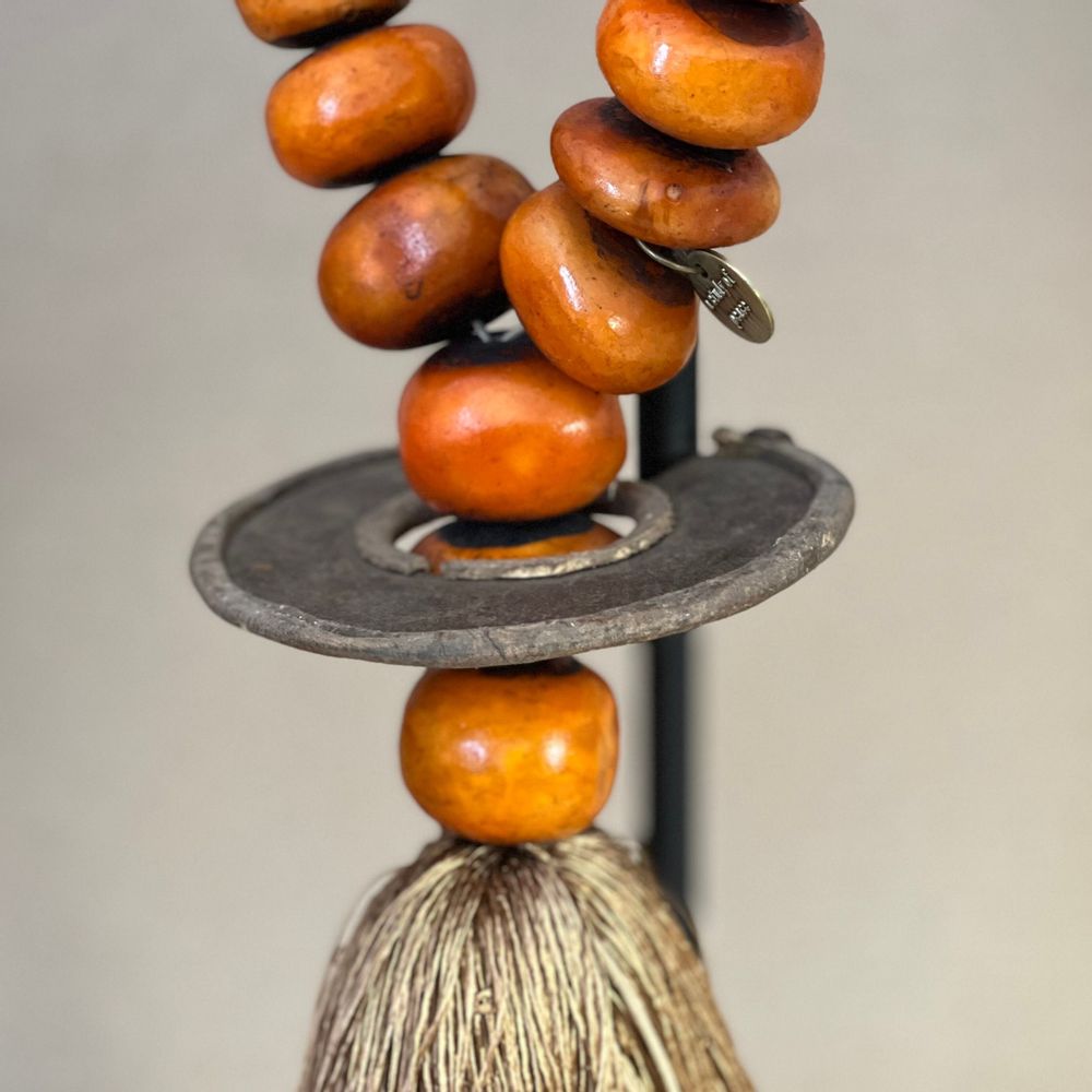Unique pieces - Prayer bead sculpture in amber - STUDIO JULIA ATLAS