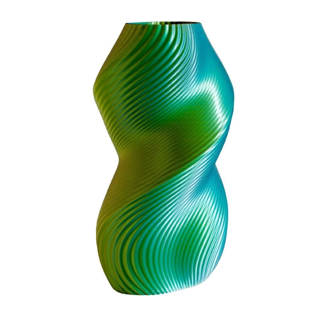 Aménagements pour bureau - Vase « Siluet » | Multicolore | Tropical | Rose, citron vert et turquo - AUURA