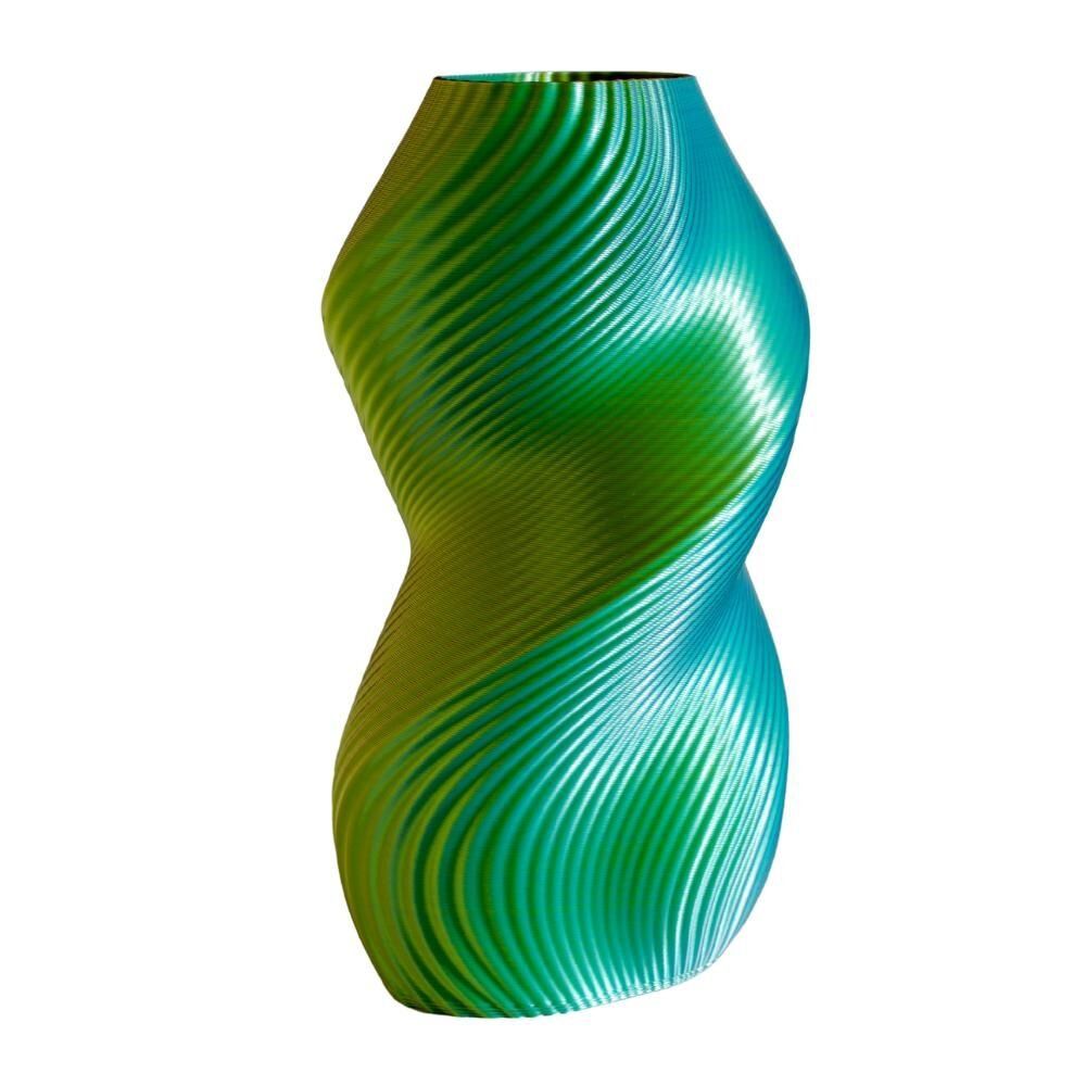 Aménagements pour bureau - Vase « Siluet » | Multicolore | Tropical | Rose, citron vert et turquo - AUURA