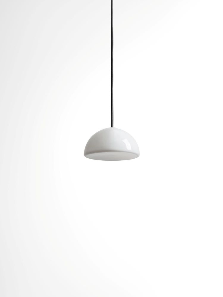 Suspensions - BULB - Petit plafonnier hémisphérique en verre avec coloré câble - MOR