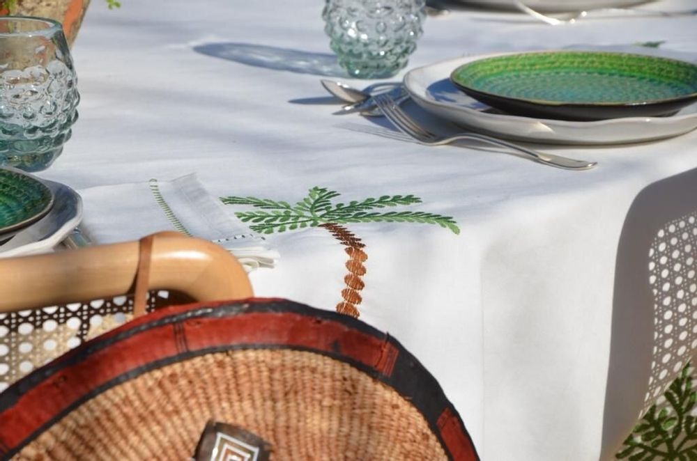 Linge de table textile - Palm TreeTablecloth - OUR LINEN