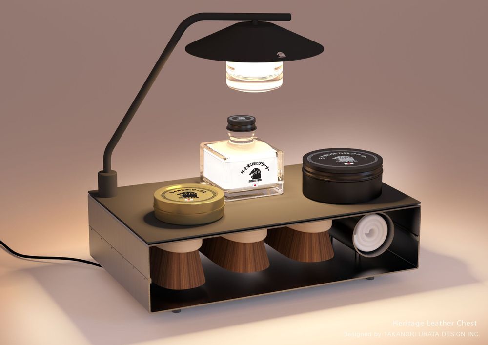 Lampes de bureau - Coffre Lion Heritage Shine - LION SHOE CREAM HONPO