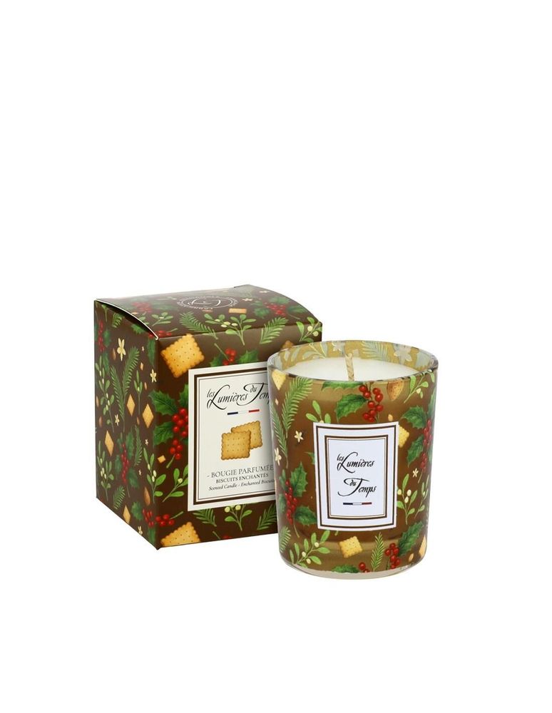 Bougies - Bougie Lumières d'Hiver 90 g Biscuits Enchantés - LES LUMIERES DU TEMPS