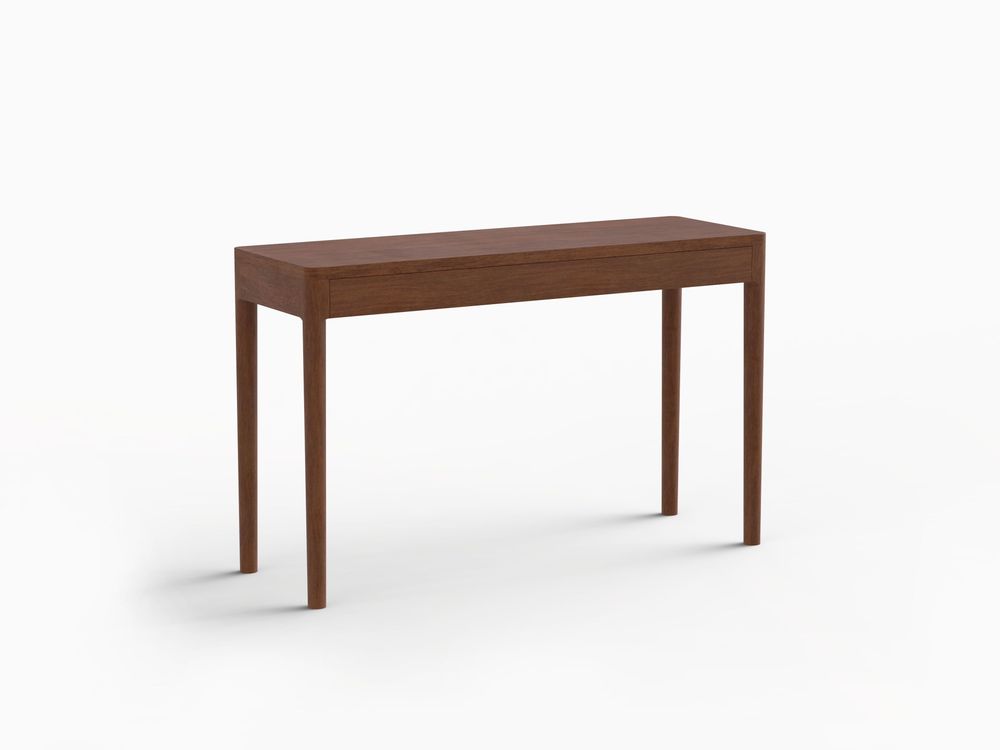 Office furniture and storage - FRONT – Minimalist Sideboard in Walnut Wood 120x40 - MOR