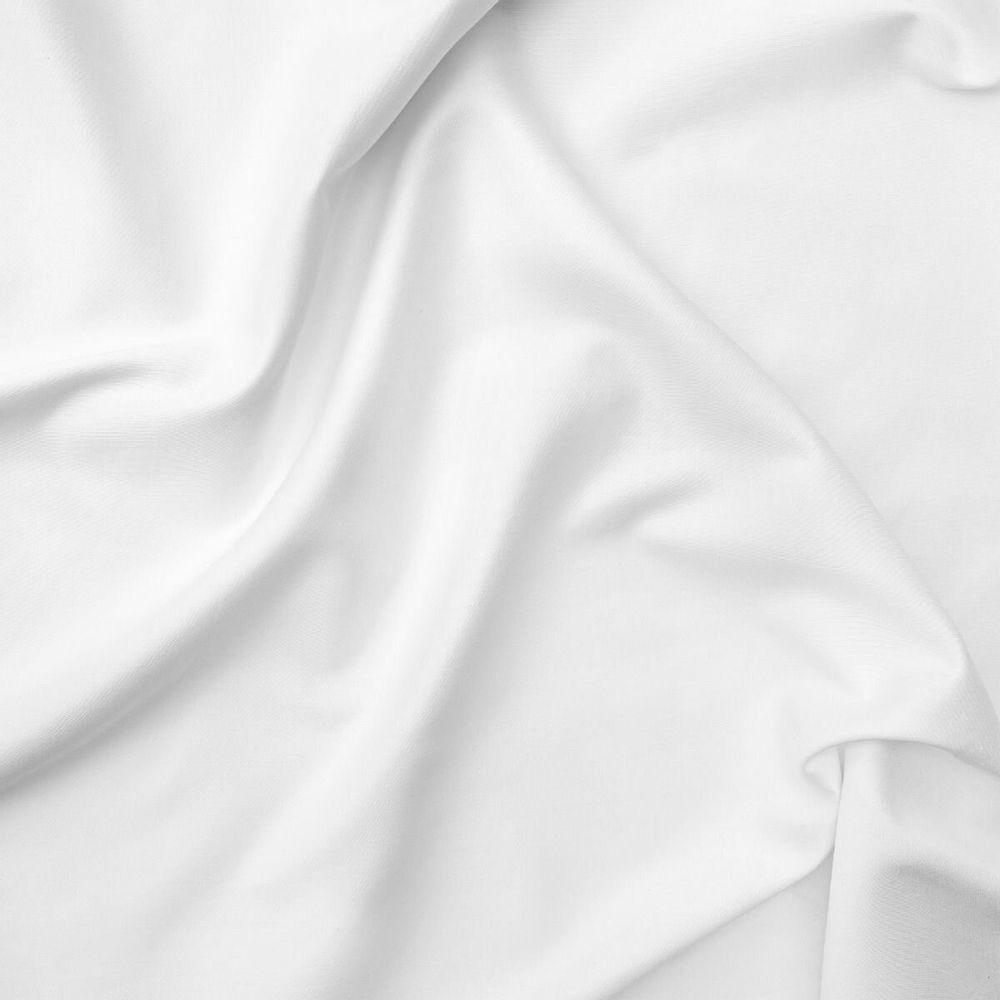 Linge de lit - Drap plat en satin, 150x260 cm, blanc - DILIOS