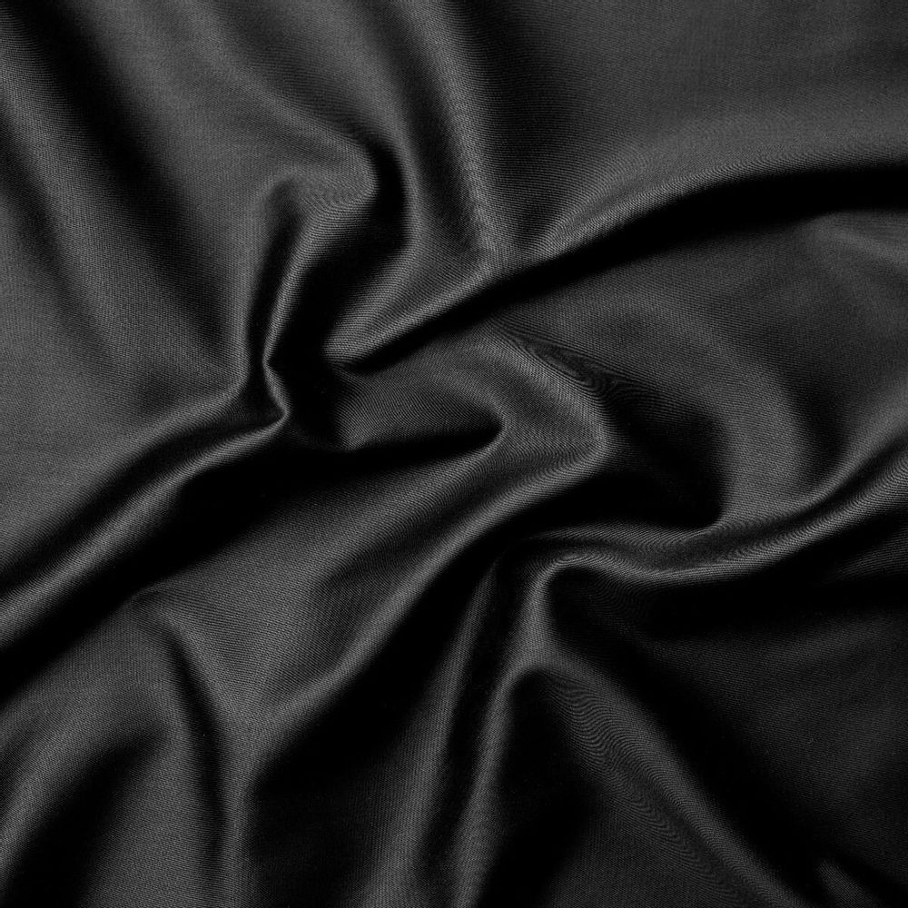 Bed linens - Sateen Flat sheet, 150x260cm, Black - DILIOS