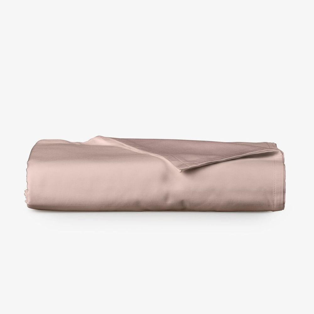 Linge de lit - Drap plat en satin, 150x260 cm, rose - DILIOS