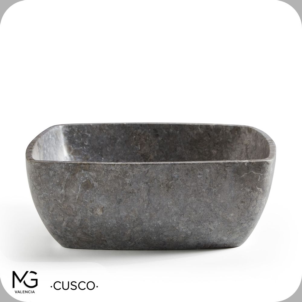 Lavabos - Vasque en marbre naturel | CUSCO GREY | 40x40x15 cm - MG VALENCIA