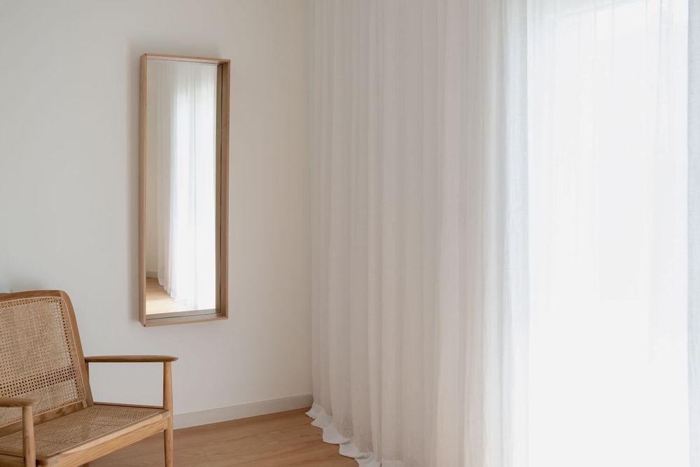 Mirrors - CAMPO – Minimalist Wall Mirror in Ash Wood, Large - MOR