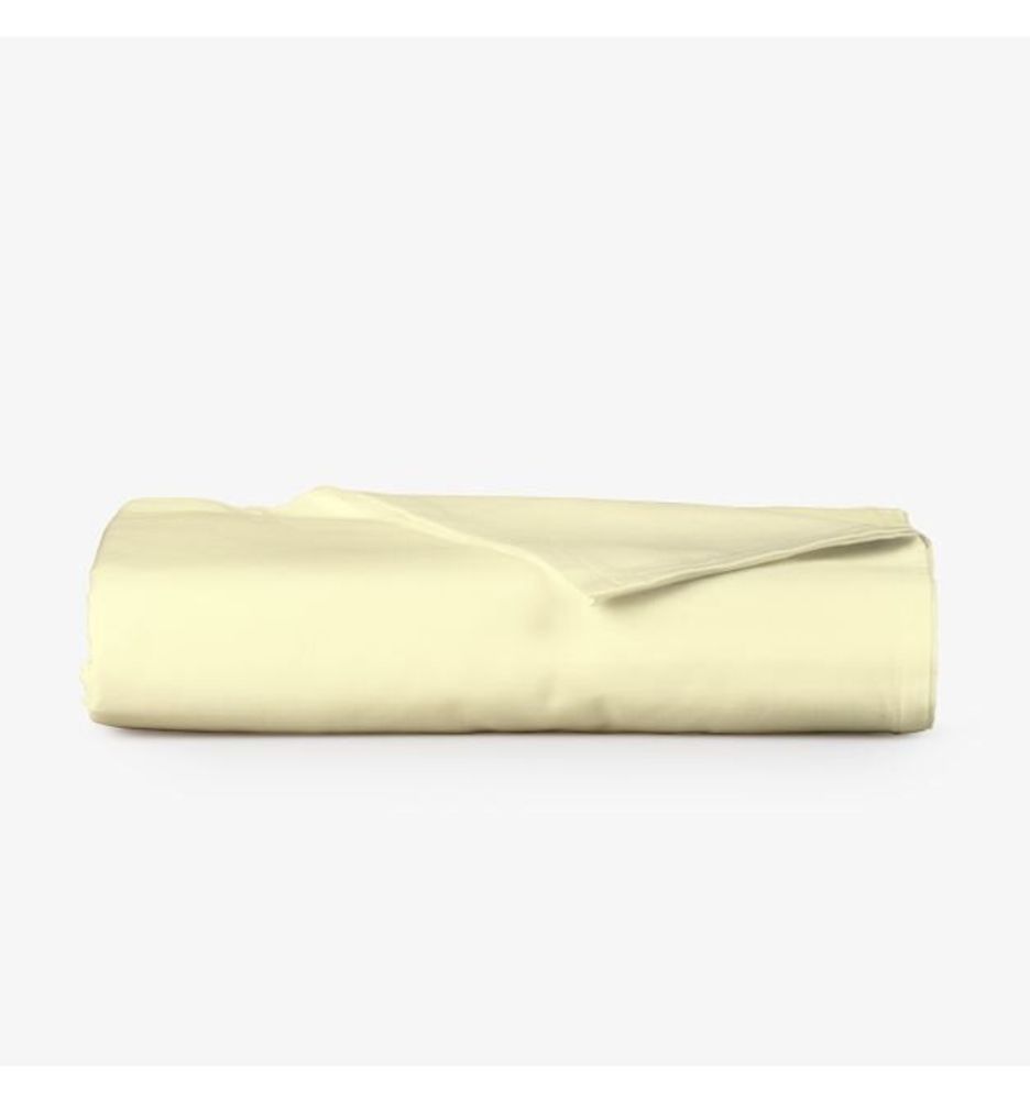 Linge de lit - Drap plat en satin, 240x260 cm, écru - DILIOS