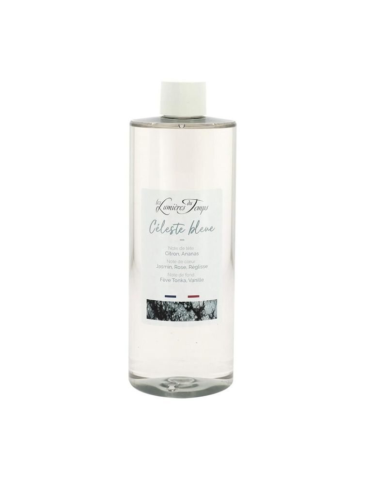 Diffuseurs de parfums - Recharge Diffuseur de Parfum Céleste Bleue 400 ml Douceur Épicée - LES LUMIERES DU TEMPS