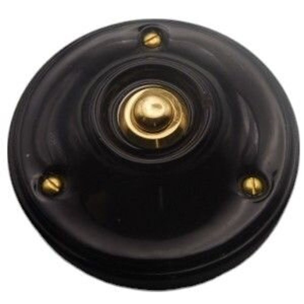 Sonnettes - Sonnette Porcelaine cloche noir laiton - LA FÉE SONNETTE