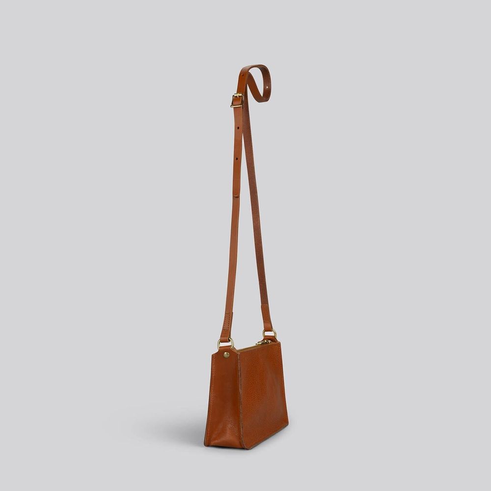Bags and totes - Sparrow - Small leather crossbody bag in Grainy Tan - MIMI BERRY