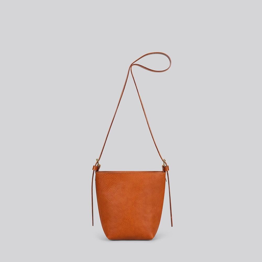 Bags and totes - Dino - Small leather crossbody bag in Grainy Tan - MIMI BERRY