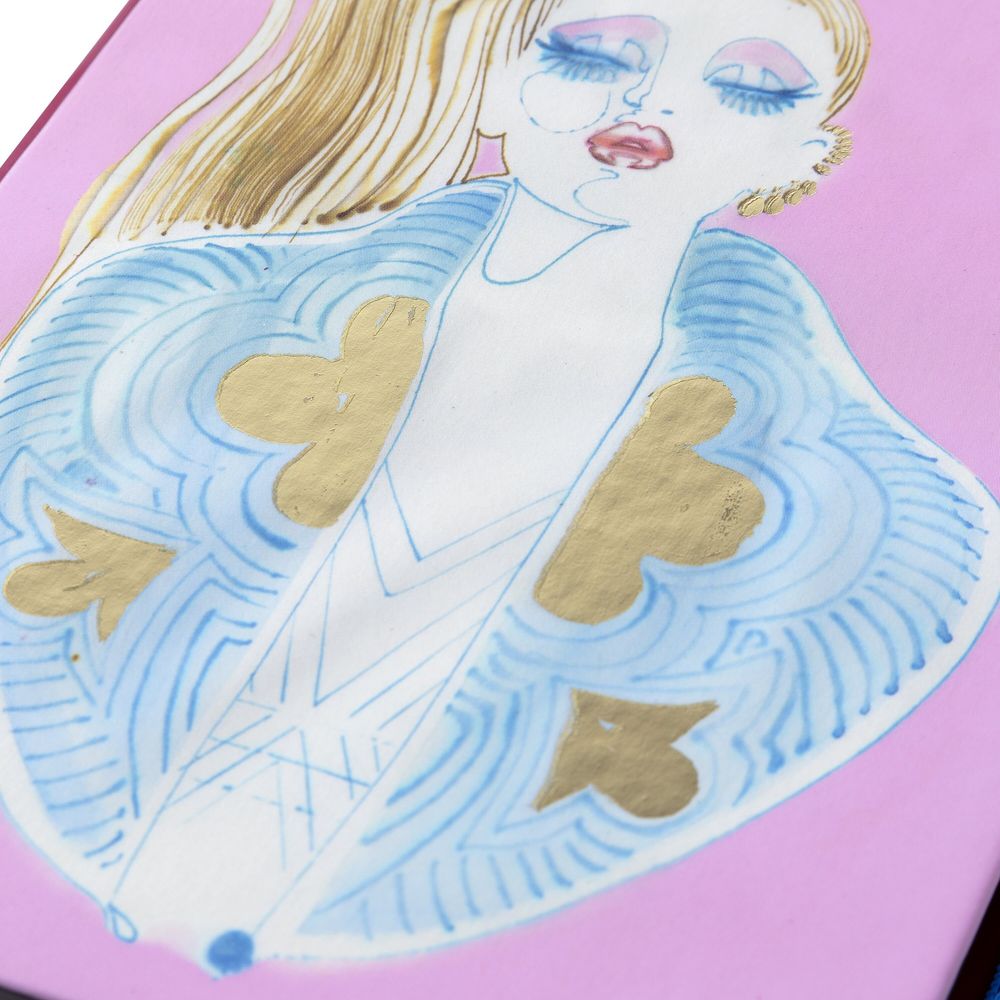 Stationery - Notebook Soft Touch Courtisane - Mathilde Willink - BIEN MOVES