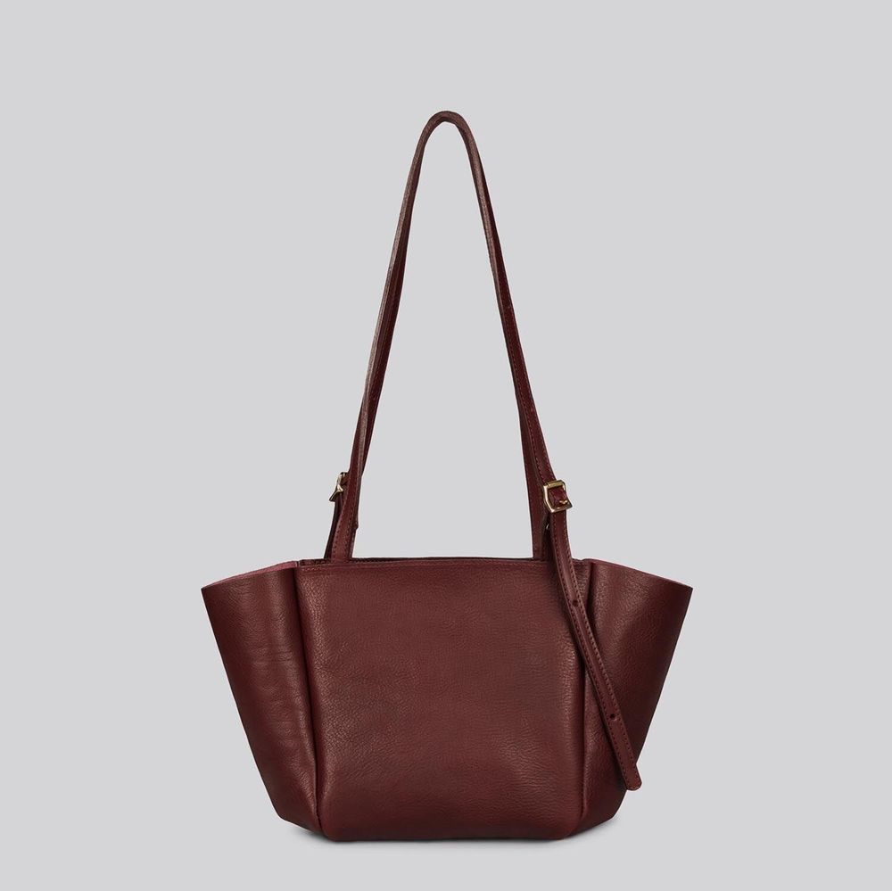 Bags and totes - Pippin - Small Shoulder or Hand Held Bag in Grainy Merlot - MIMI BERRY