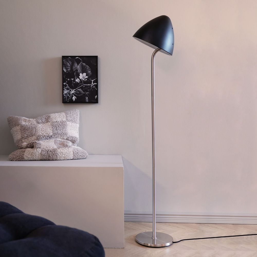 Lampadaires - Lampadaire OULU noir - acier brossé - DYBERG LARSEN