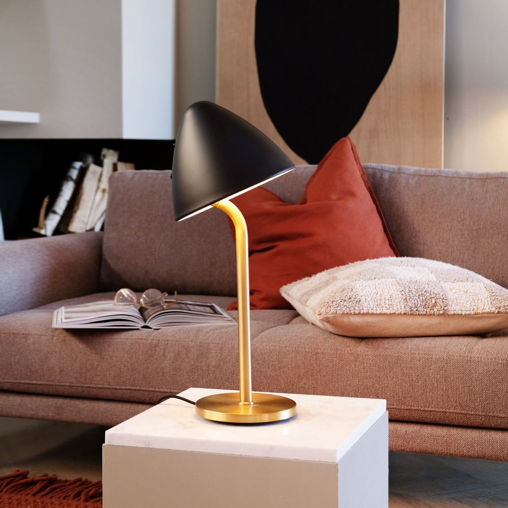 Table lamps - OULU Table lamp black - brass - DYBERG LARSEN