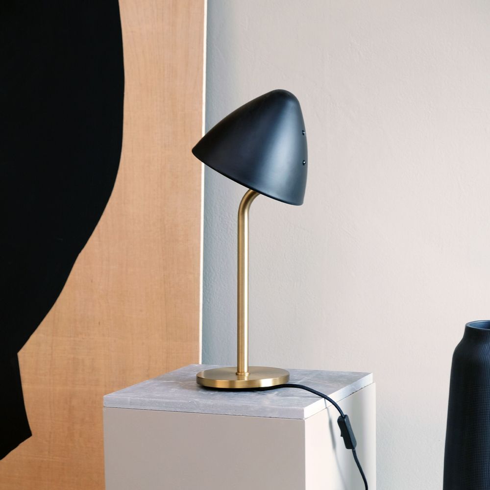 Table lamps - OULU Table lamp black - brass - DYBERG LARSEN