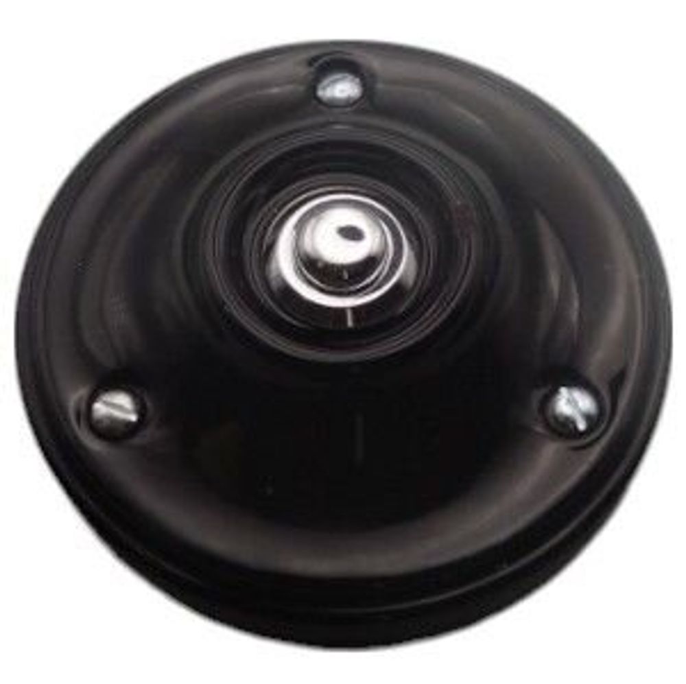 Sonnettes - Sonnette porcelaine cloche noir chromée - LA FÉE SONNETTE