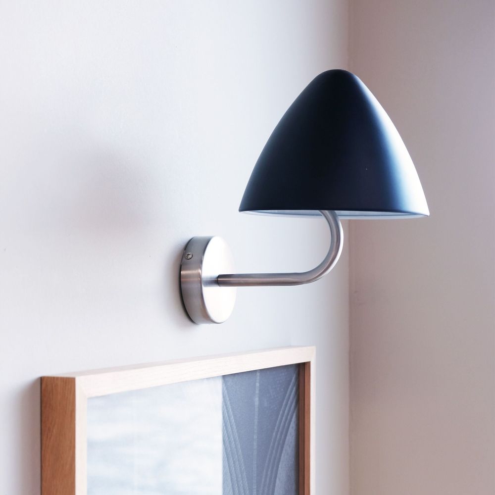 Appliques - Lampe murale OULU noire - acier brossé - DYBERG LARSEN
