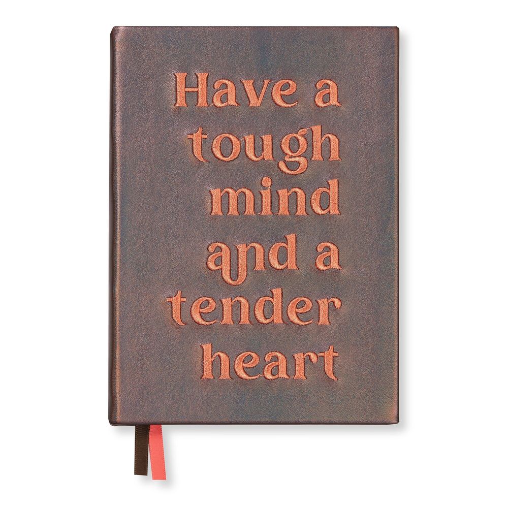 Stationery - Notebook with embroidered quote - BIEN MOVES