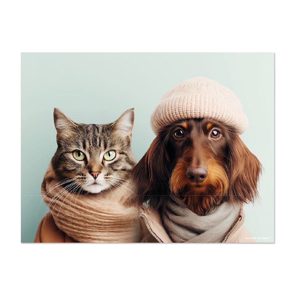 Placemats - Placemat Cat & Dog 2 - MA CHÉRIE MON AMOUR
