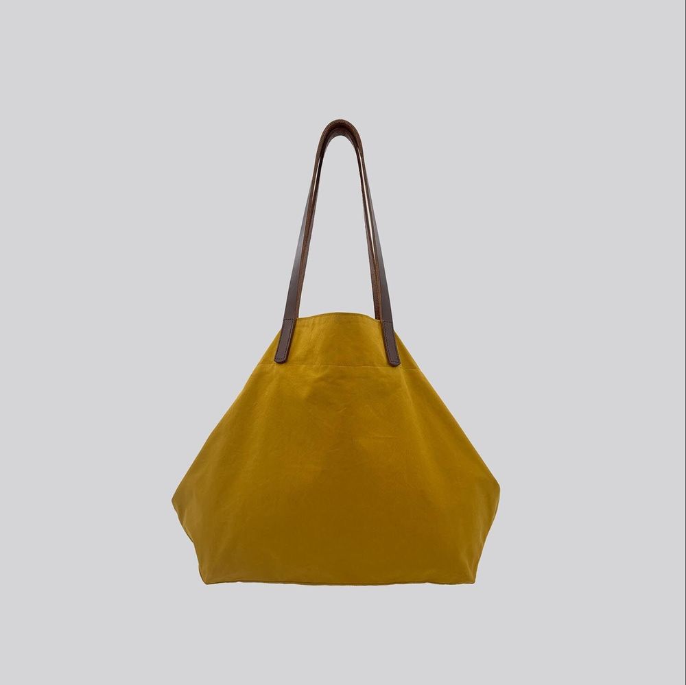 Bags and totes - Jenny Tote - Waxed Cotton Large Tote Bag in Light Green - MIMI BERRY