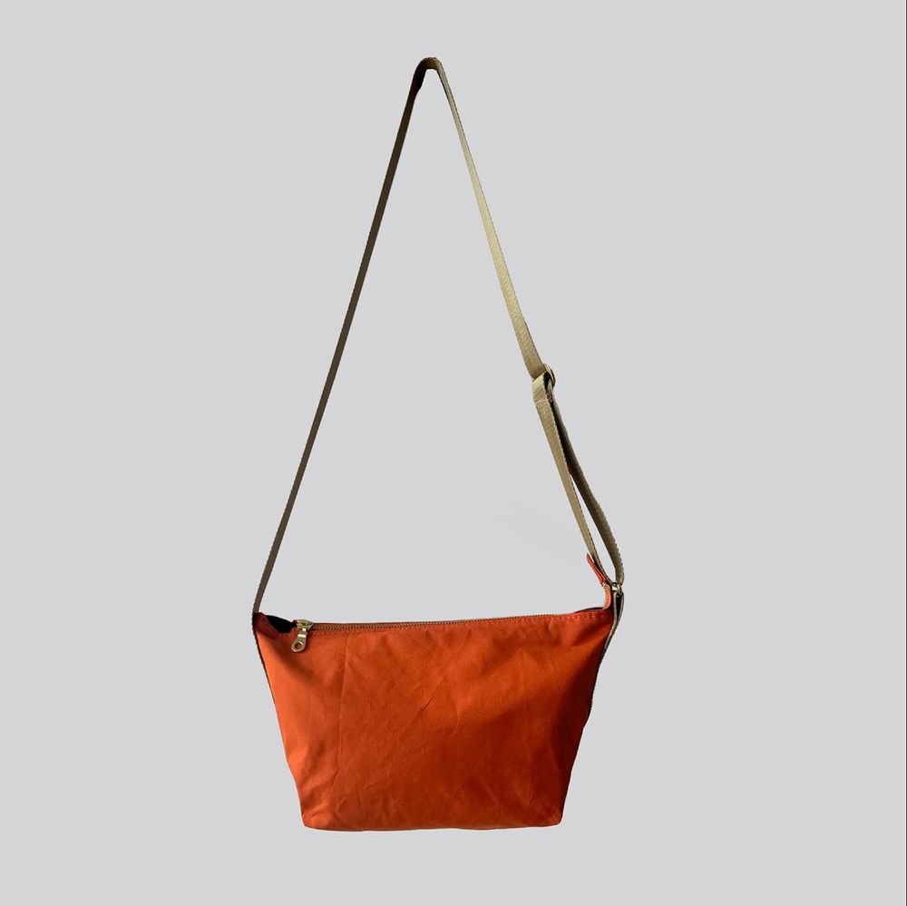 Bags and totes - A5 - Cotton Canvas Crossbody Bag in Orange - MIMI BERRY