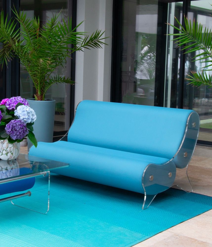 Lawn sofas   - MW06 sofa - Cast PMMA walls - Residential and HORECA markets - KUUMO DESIGN