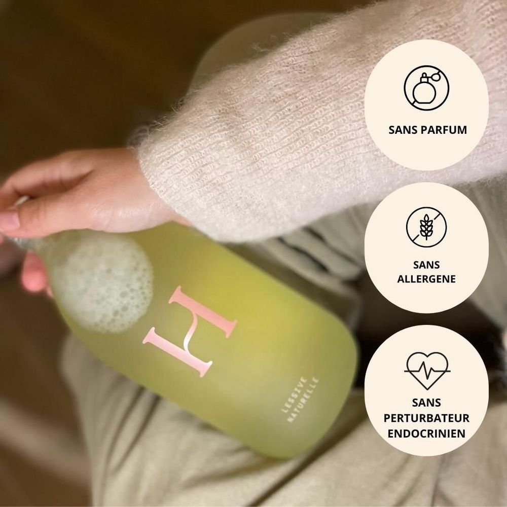 Gifts - Gentle Detergent 1L - Refillable glass bottle - HOSANE