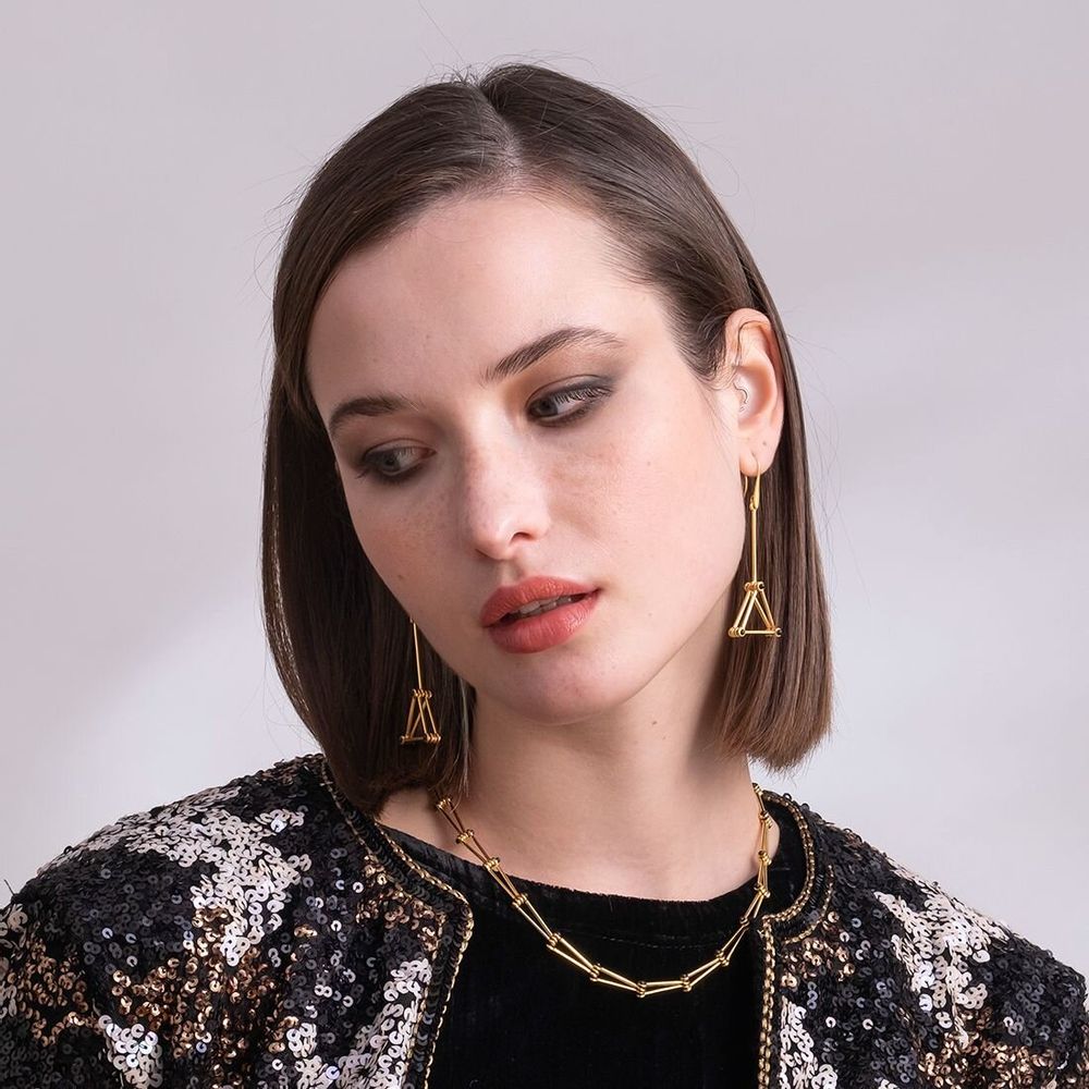 Jewelry - Triangle necklace - C.KARAKALPAKI