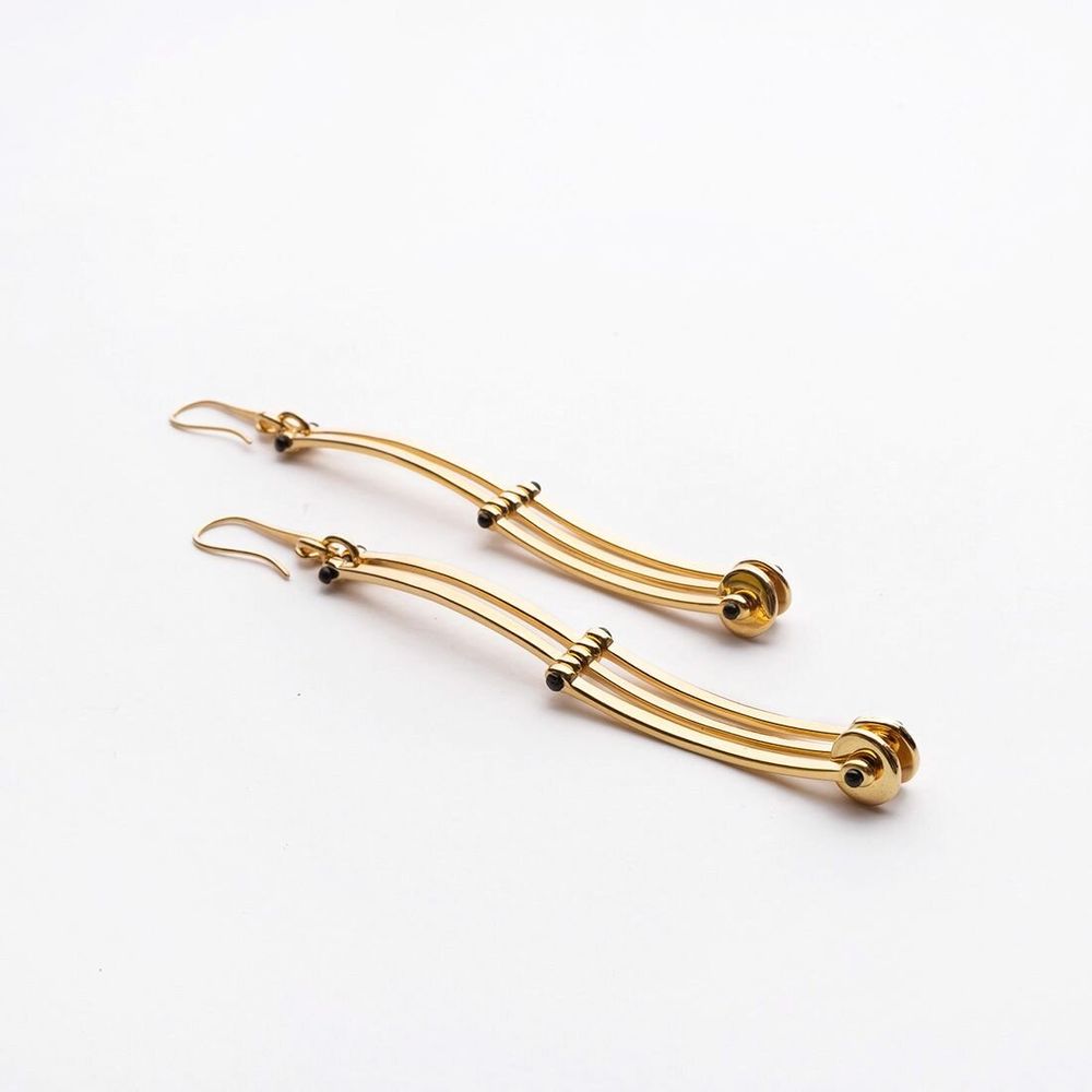 Jewelry - Curved Fence Earrings - C.KARAKALPAKI