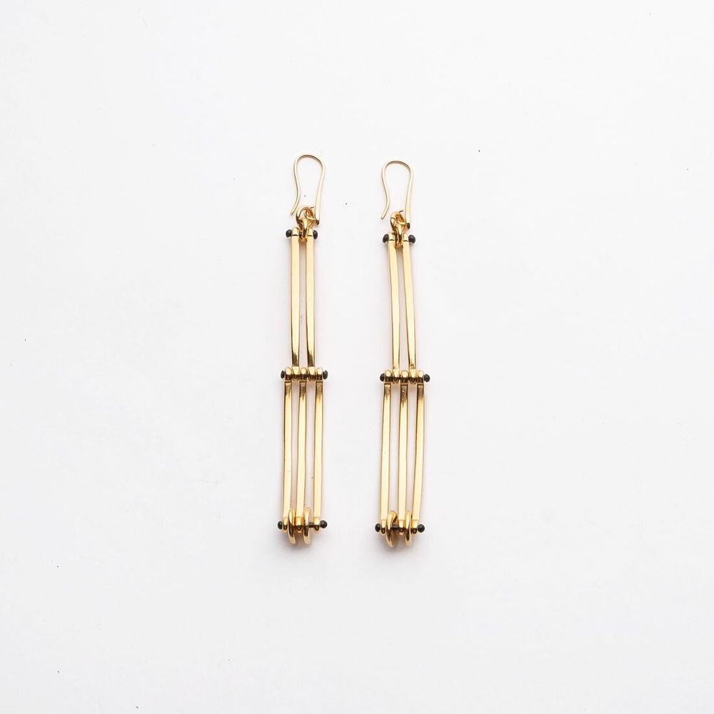 Jewelry - Curved Fence Earrings - C.KARAKALPAKI