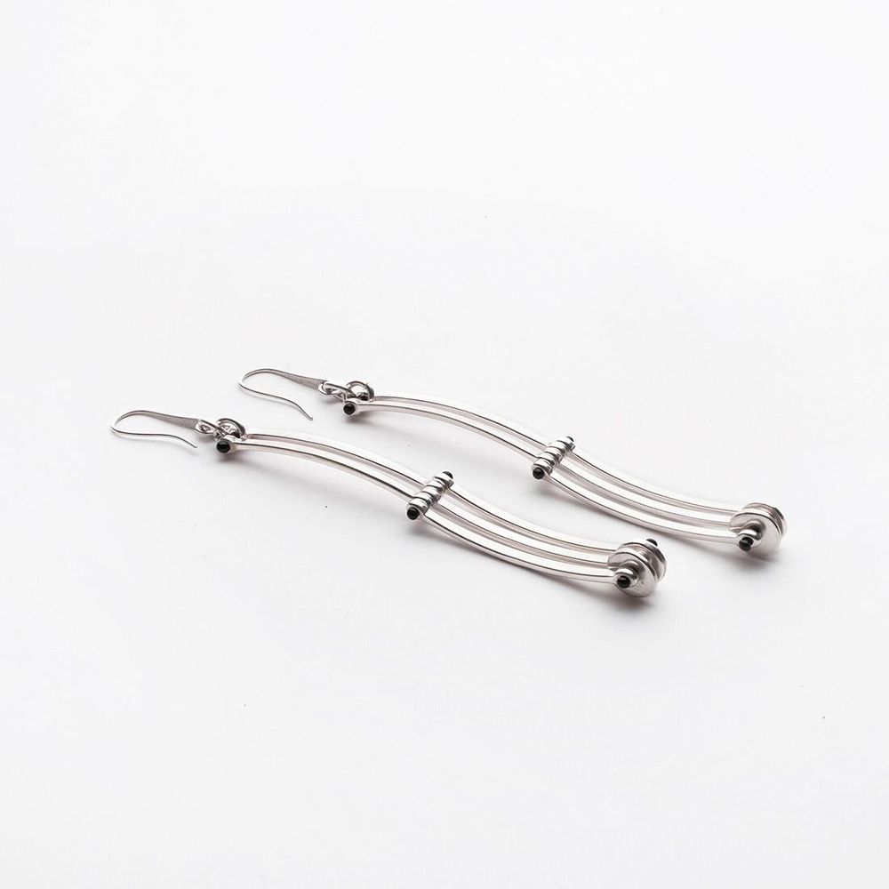 Jewelry - Curved Fence Earrings - C.KARAKALPAKI