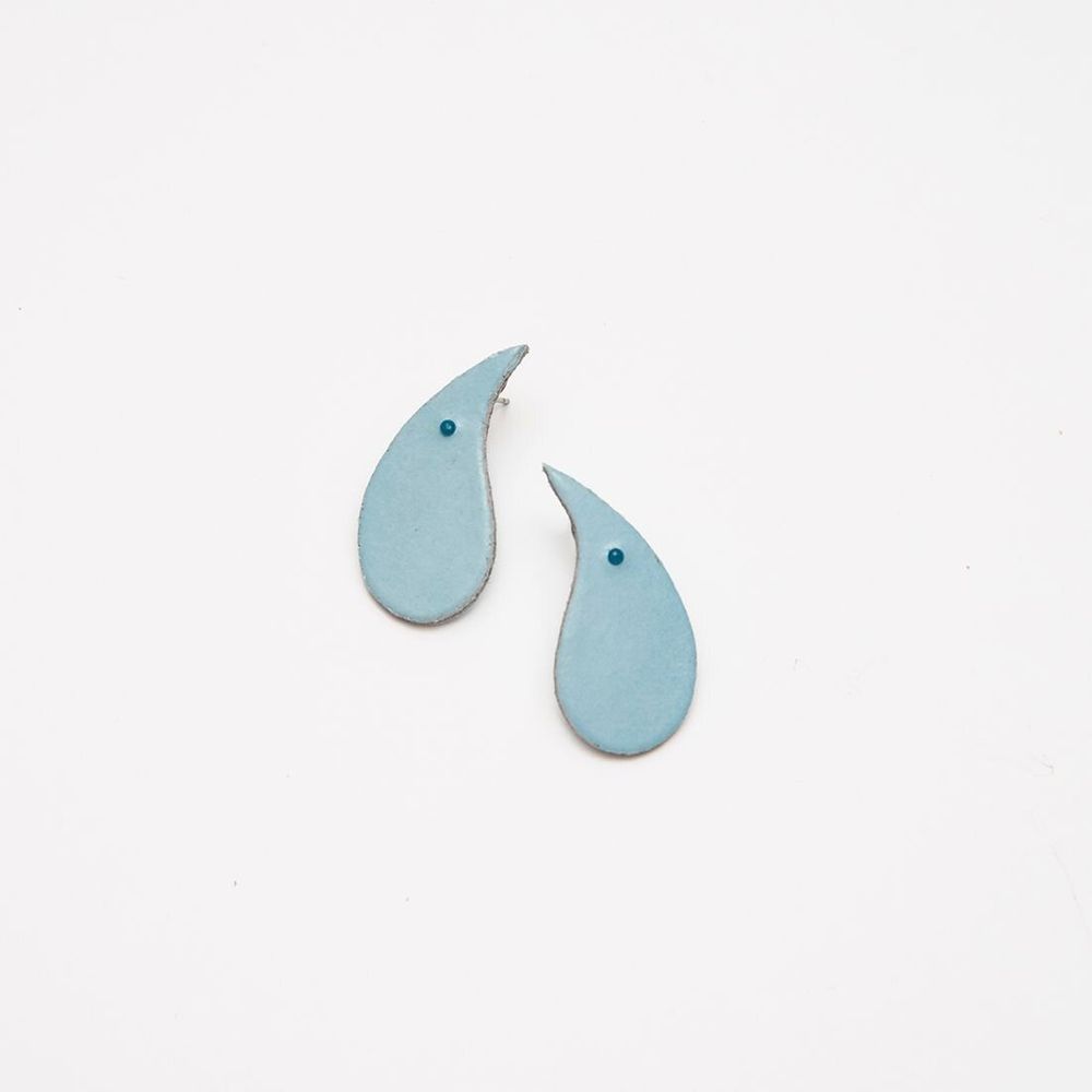 Leather goods - Drop Earrings - short - C.KARAKALPAKI