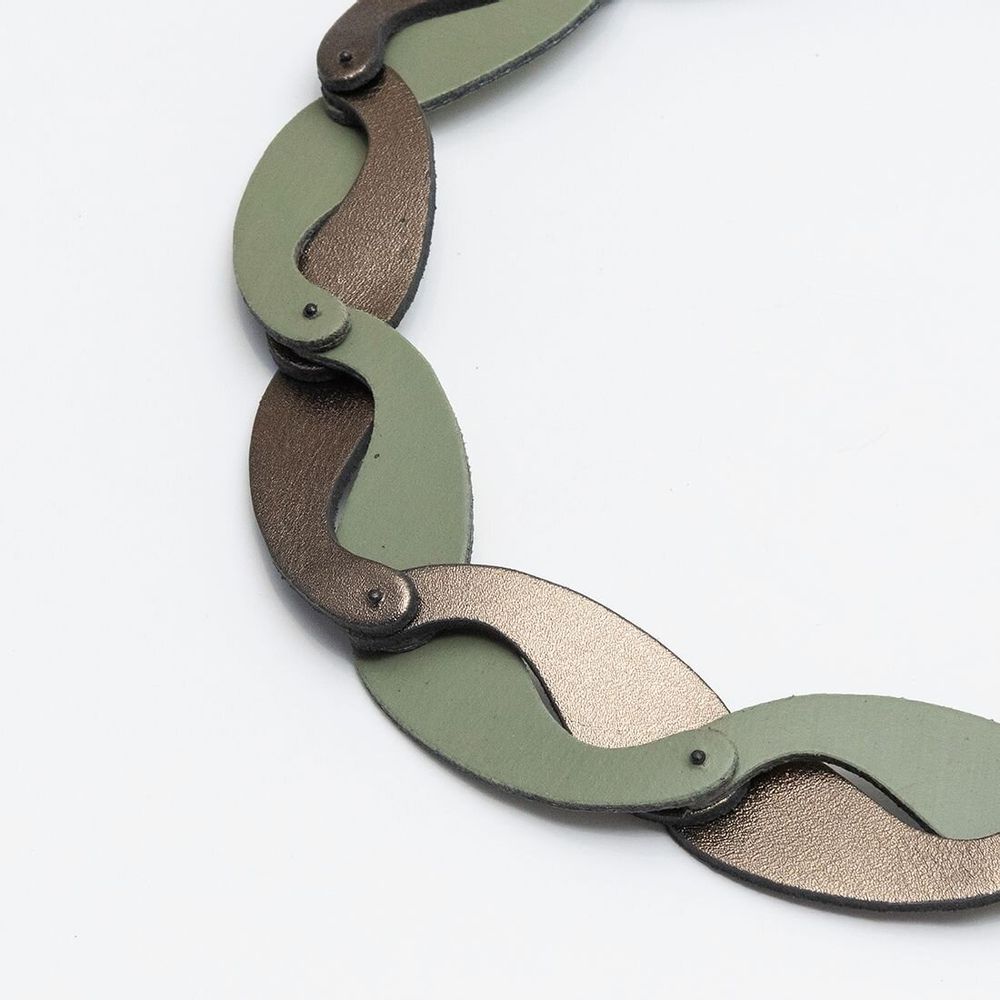 Leather goods - Yin Yang Necklace - C.KARAKALPAKI