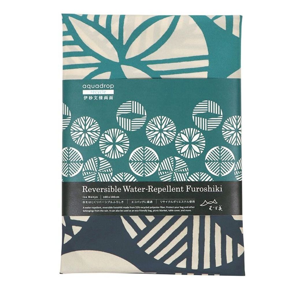 Sacs et cabas - 100cm Furoshiki impermeable et reversible, collection Isa Monyo - MUSUBI