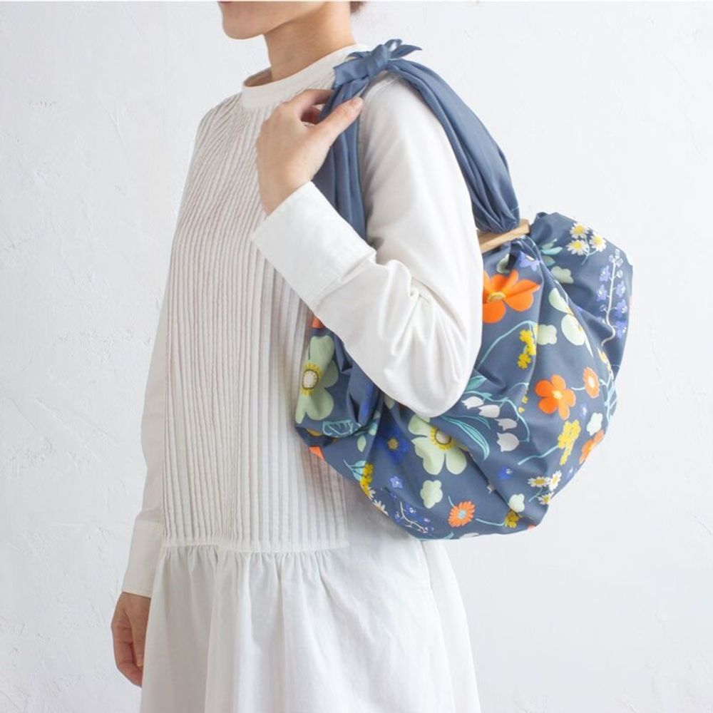 Bags and totes - Patchin Bag Cotton | Under the Wave Off Kanagawa Beige Size L - MUSUBI