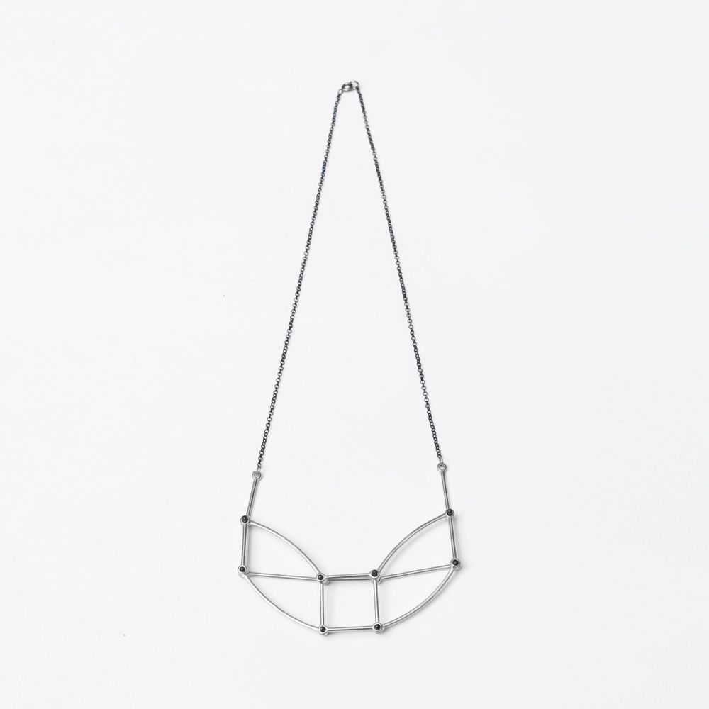 Jewelry - Architectural Necklace - Silver chain - C.KARAKALPAKI