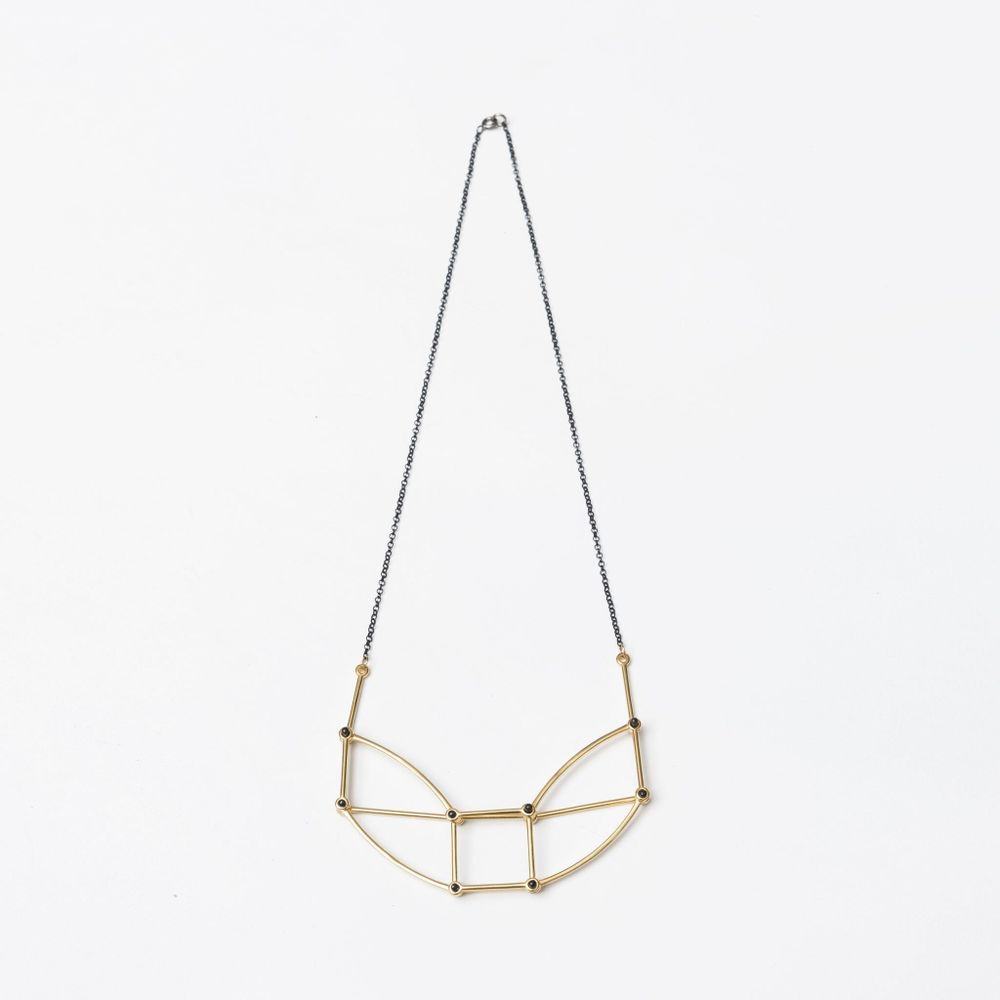 Jewelry - Architectural Necklace - Stainless steel chain - C.KARAKALPAKI