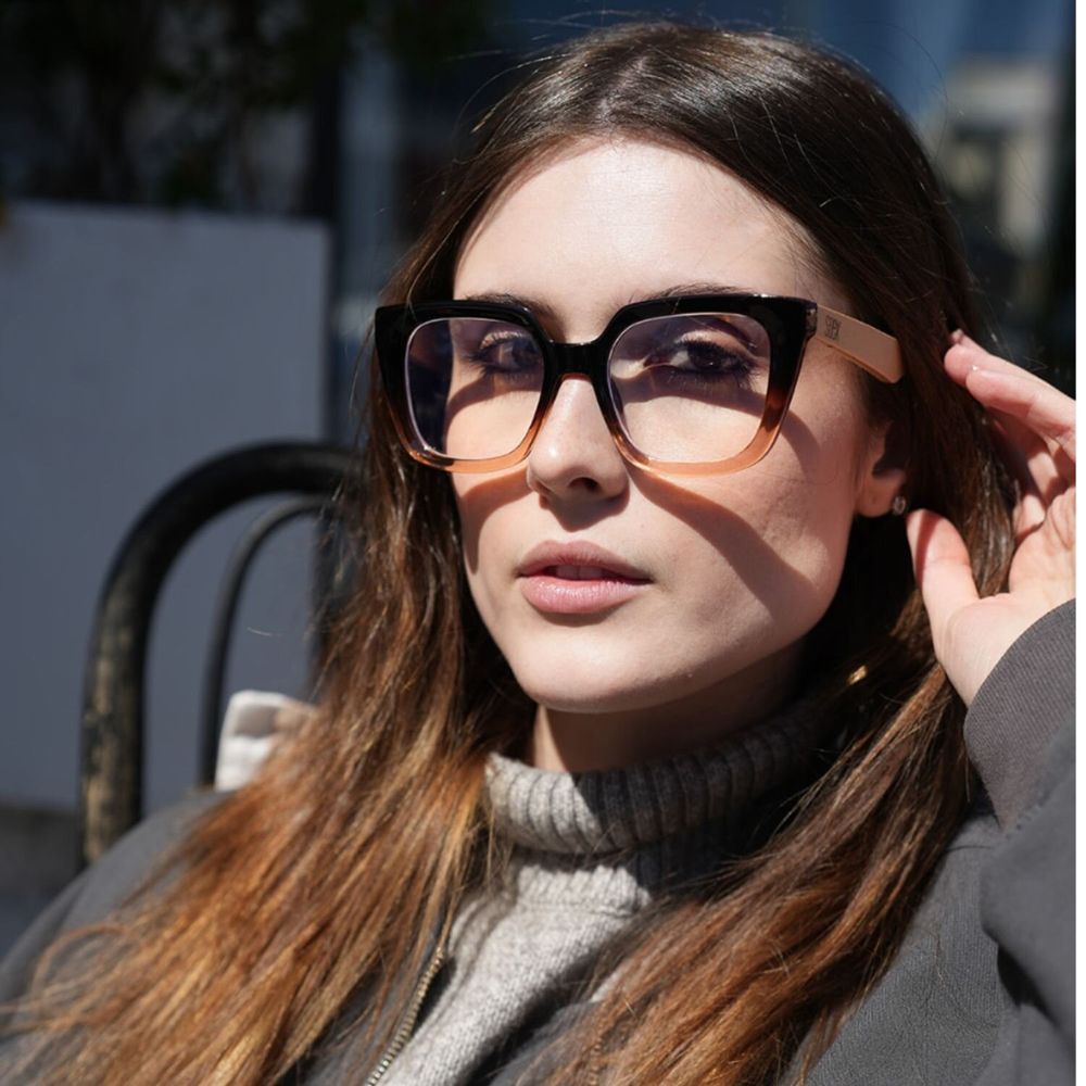 Glasses - SOLUNA OMBRE l Reader l Blue Light Magnifying - SOEK SUSTAINABLE WOOD & PLANT BASED EYEWEAR