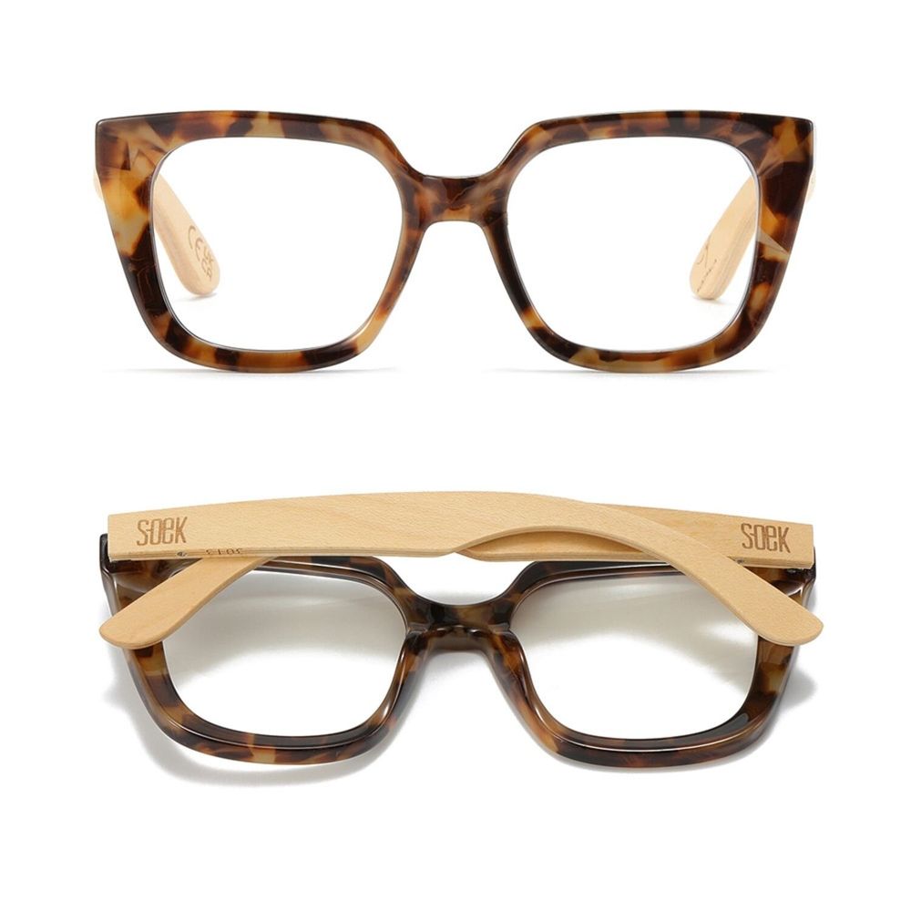 Glasses - SOLUNA OMBRE l Reader l Blue Light Magnifying - SOEK SUSTAINABLE WOOD & PLANT BASED EYEWEAR